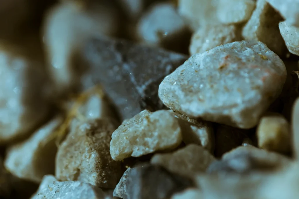 Close-up of sparkling raw mineral aggregates, representing AMML's diverse investment portfolio in Africa's precious metals and mineral resources.